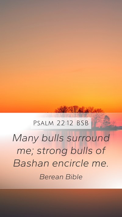 Psalm 22:12 BSB Bible Verse Image