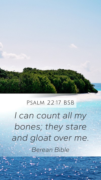 Psalm 22:17 BSB Bible Verse Image