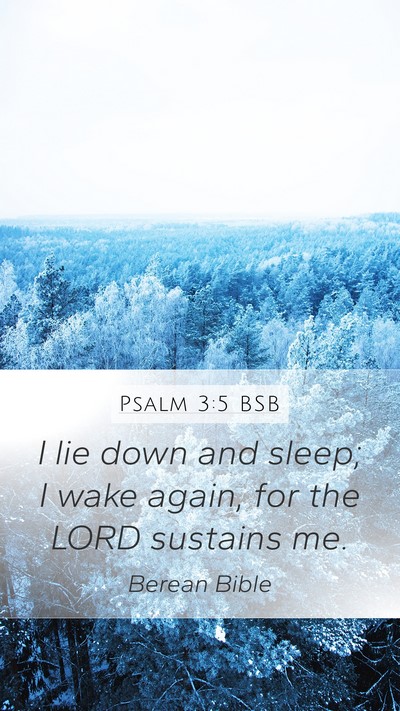 Psalm 3:5 BSB Bible Verse Image