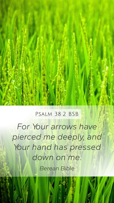 Psalm 38:2 BSB Bible Verse Image