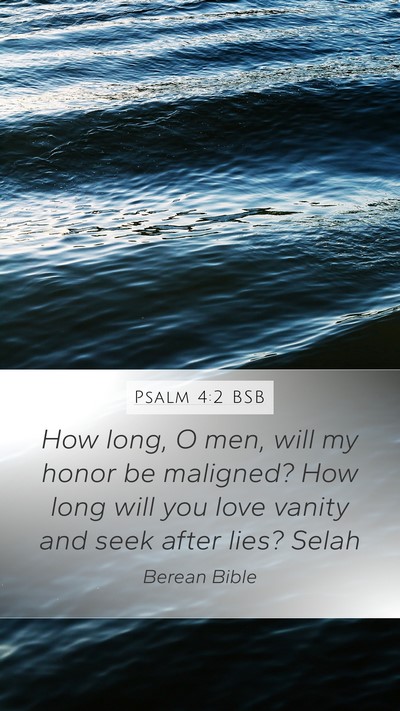Psalm 4:2 BSB Bible Verse Image