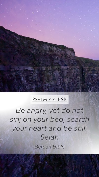 Psalm 4:4 BSB Bible Verse Image