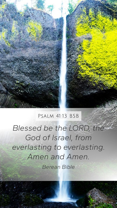 Psalm 41:13 BSB Bible Verse Image