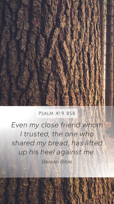 Psalm 41:9 BSB Bible Verse Image