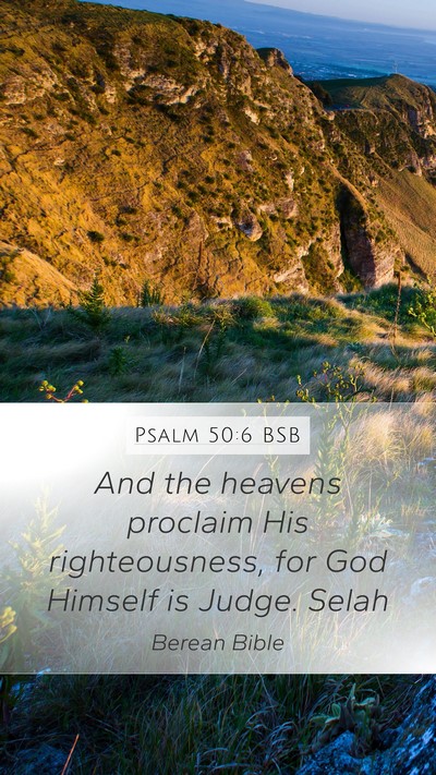 Psalm 50:6 BSB Bible Verse Image