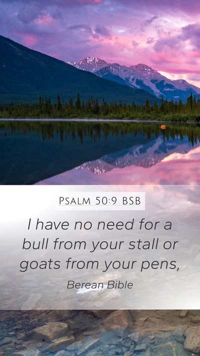 Psalm 50:9 BSB Bible Verse Image