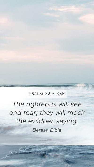 Psalm 52:6 BSB Bible Verse Image
