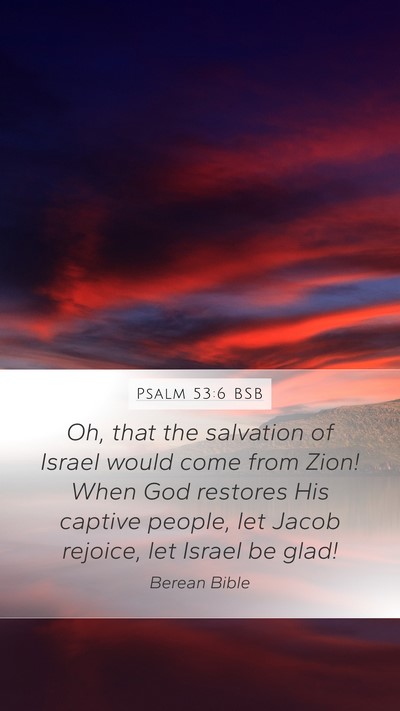 Psalm 53:6 BSB Bible Verse Image