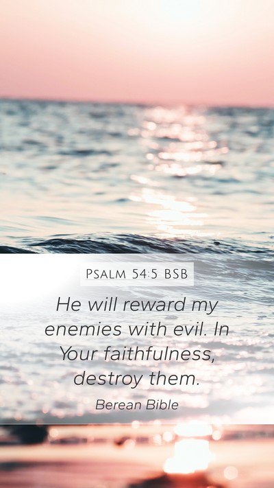Psalm 54:5 BSB Bible Verse Image
