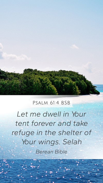 Psalm 61:4 BSB Bible Verse Image