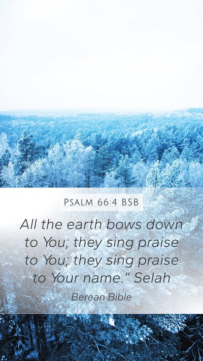 Psalm 66:4 BSB Bible Verse Image