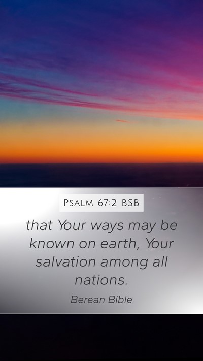 Psalm 67:2 BSB Bible Verse Image