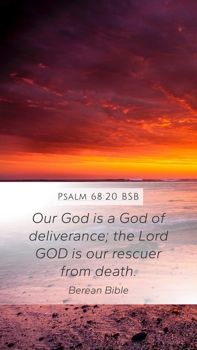 Psalm 68:20 BSB Bible Verse Image