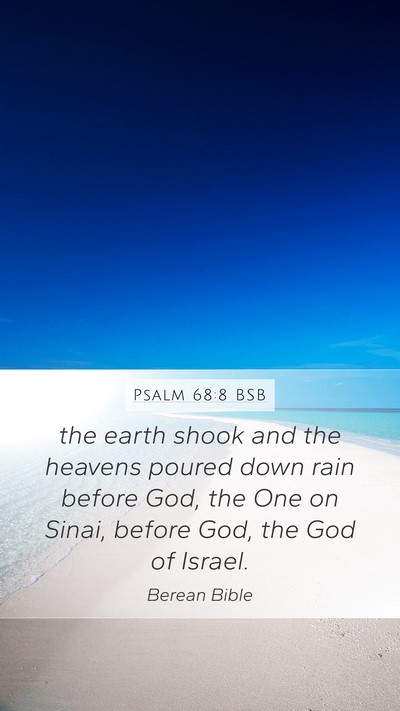 Psalm 68:8 BSB Bible Verse Image
