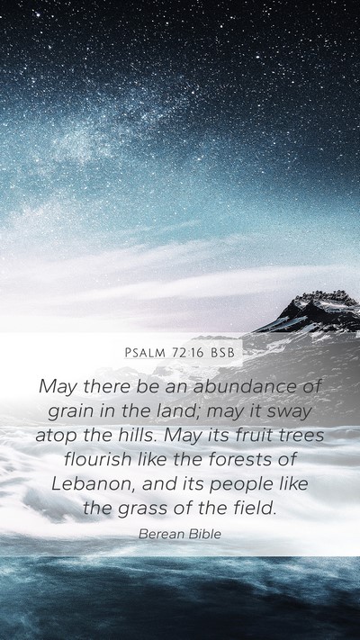 Psalm 72:16 BSB Bible Verse Image