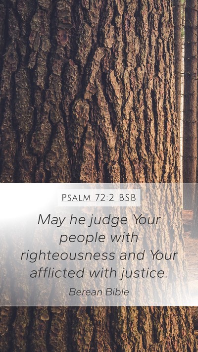 Psalm 72:2 BSB Bible Verse Image