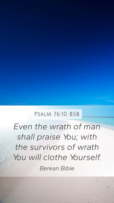 Psalm 76:10 BSB Bible Verse Image