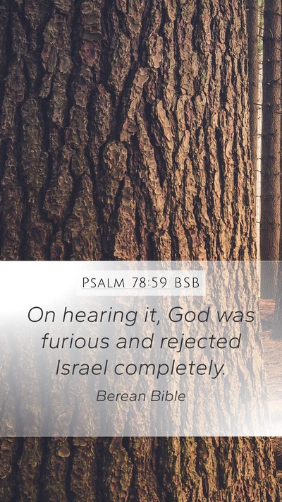 Psalm 78:59 BSB Bible Verse Image