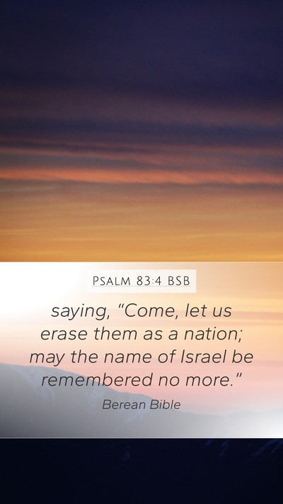 Psalm 83:4 BSB Bible Verse Image