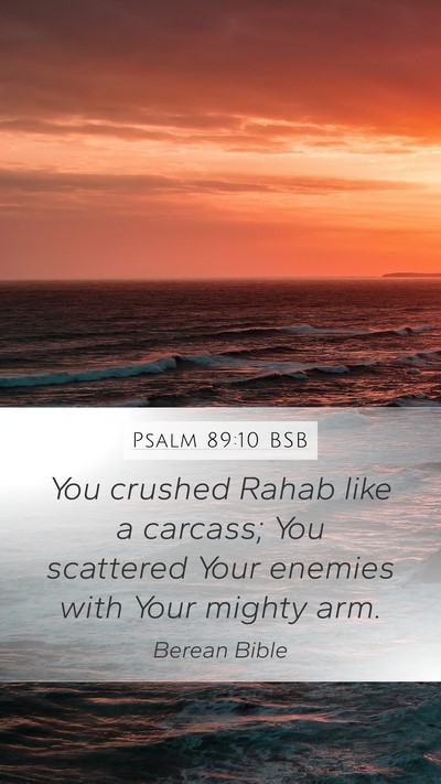 Psalm 89:10 BSB Bible Verse Image