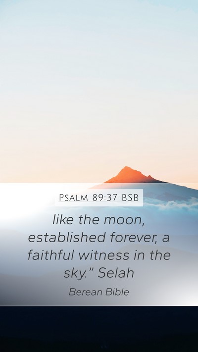 Psalm 89:37 BSB Bible Verse Image
