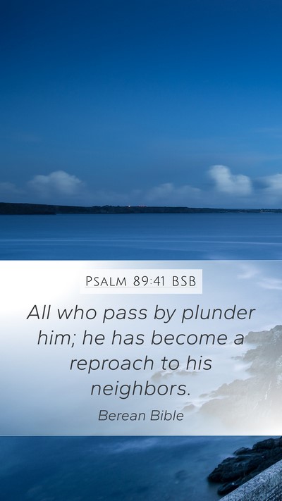 Psalm 89:41 BSB Bible Verse Image