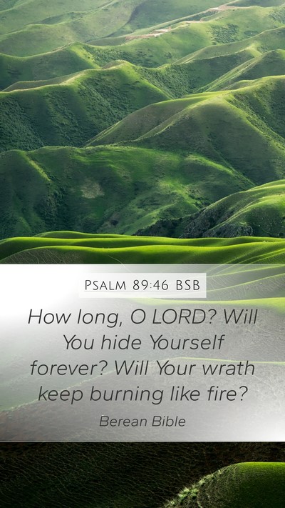Psalm 89:46 BSB Bible Verse Image