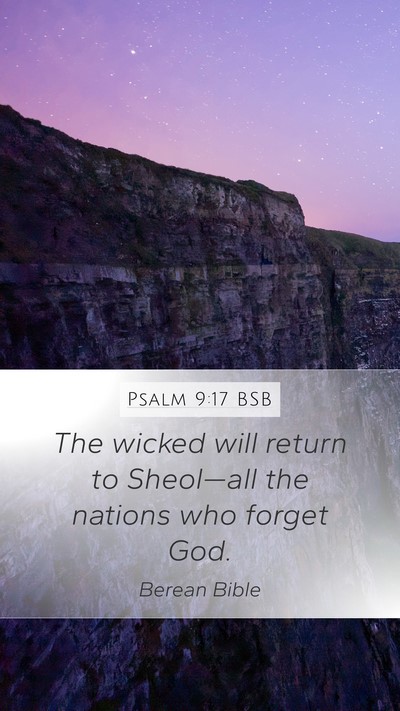 Psalm 9:17 BSB Bible Verse Image