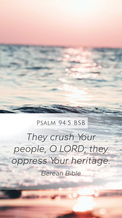 Psalm 94:5 BSB Bible Verse Image