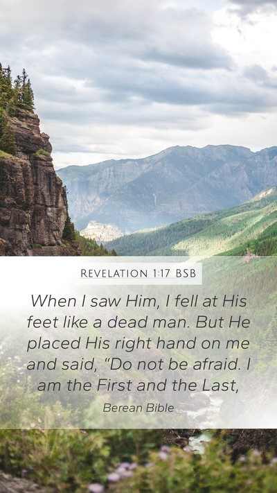 Revelation 1:17 BSB Bible Verse Image