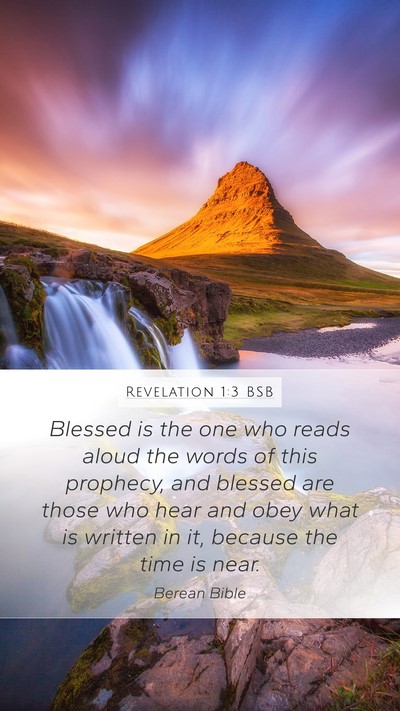 Revelation 1:3 BSB Bible Verse Image