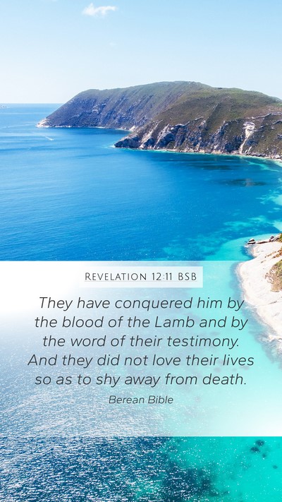 Revelation 12:11 BSB Bible Verse Image