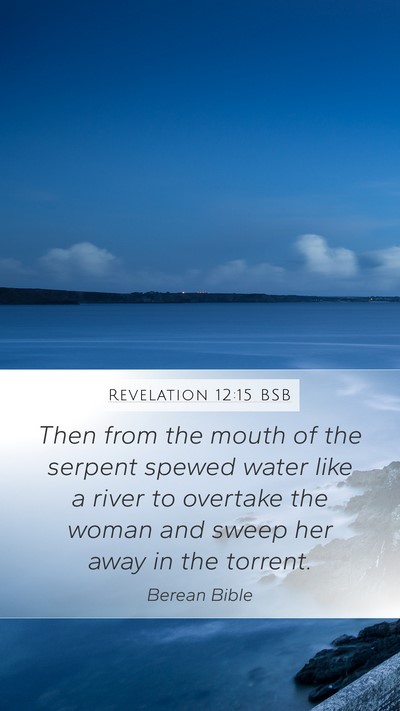Revelation 12:15 BSB Bible Verse Image