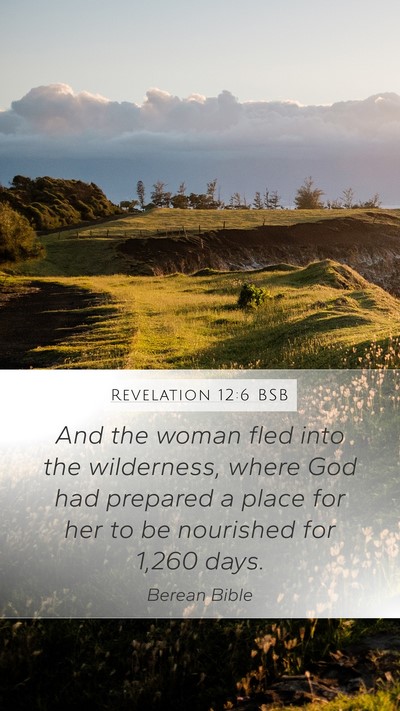 Revelation 12:6 BSB Bible Verse Image