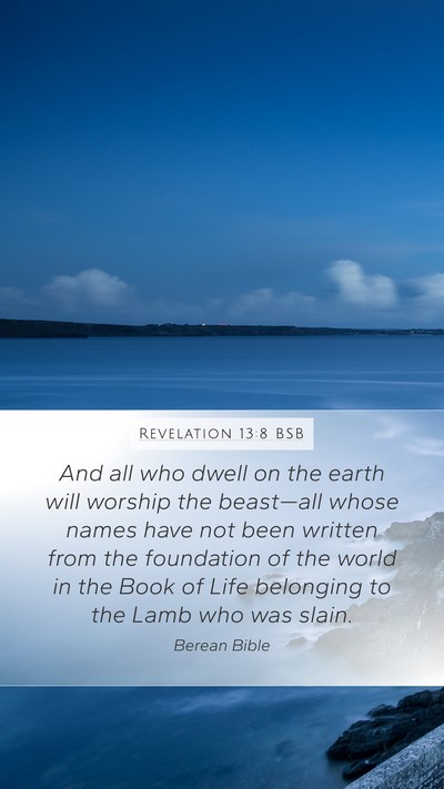 Revelation 13:8 BSB Bible Verse Image