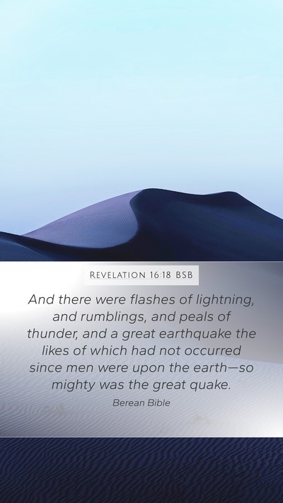 Revelation 16:18 BSB Bible Verse Image