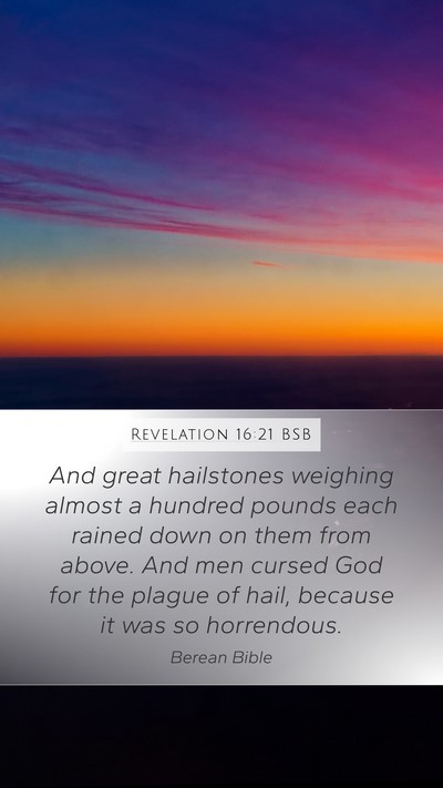 Revelation 16:21 BSB Bible Verse Image