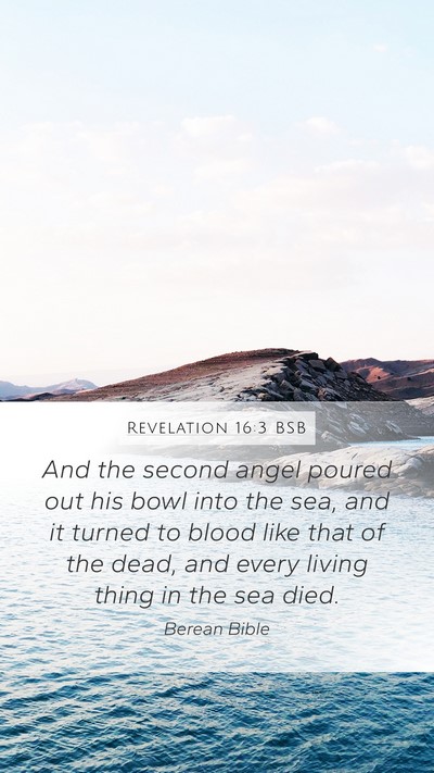 Revelation 16:3 BSB Bible Verse Image
