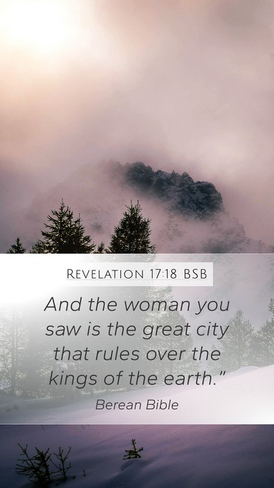 Revelation 17:18 BSB Bible Verse Image