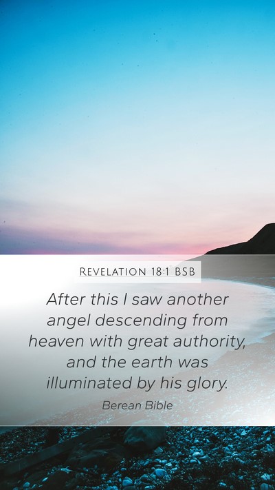 Revelation 18:1 BSB Bible Verse Image