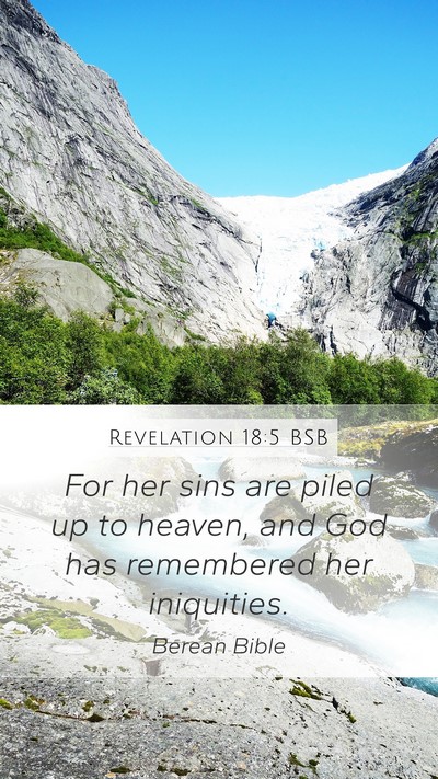 Revelation 18:5 BSB Bible Verse Image