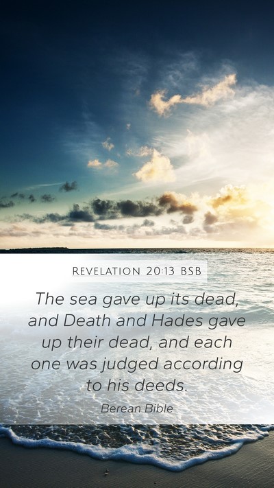 Revelation 20:13 BSB Bible Verse Image