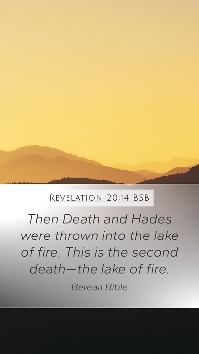 Revelation 20:14 BSB Bible Verse Image