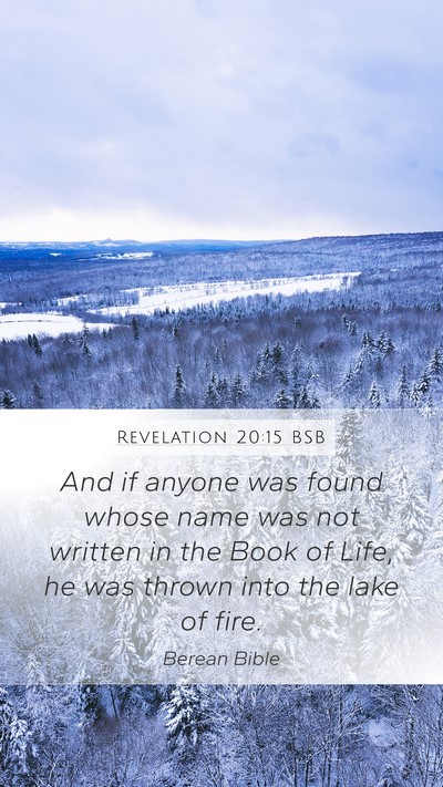 Revelation 20:15 BSB Bible Verse Image