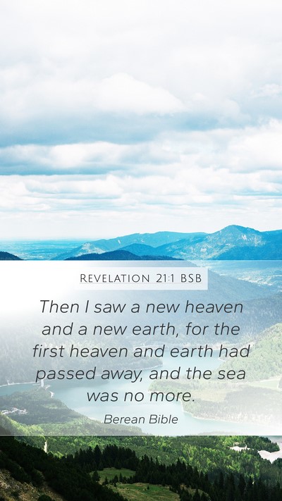 Revelation 21:1 BSB Bible Verse Image