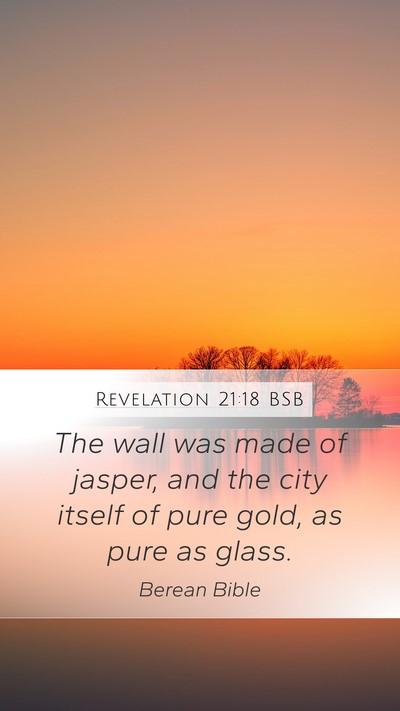 Revelation 21:18 BSB Bible Verse Image