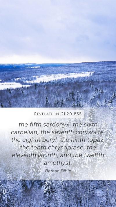 Revelation 21:20 BSB Bible Verse Image