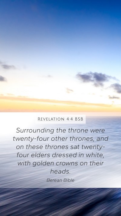 Revelation 4:4 BSB Bible Verse Image