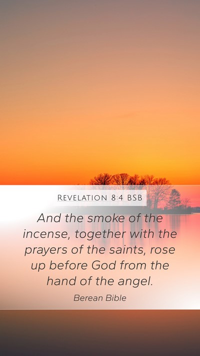 Revelation 8:4 BSB Bible Verse Image