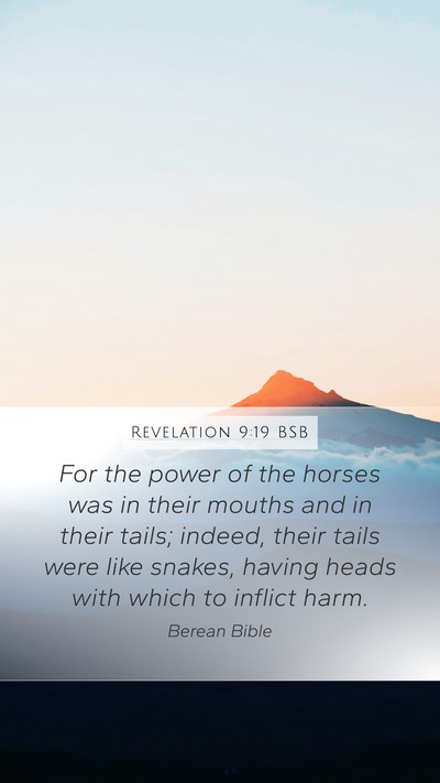 Revelation 9:19 BSB Bible Verse Image